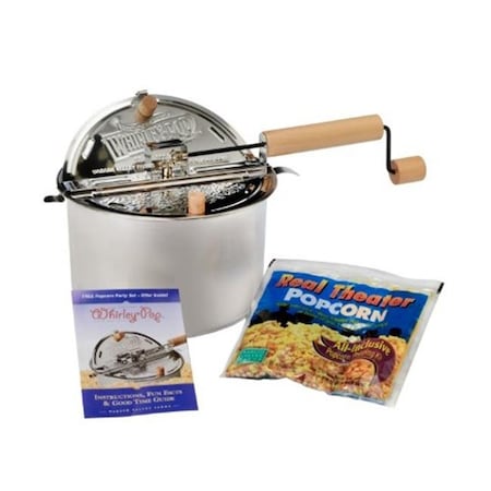 Wabash Valley Farms Wabash Valley Farms 24003DS Stainless Steel Whirley-Pop  Real Theater Popping Kit 28010-D